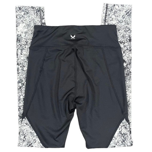 Brand New SOC Swedish Sportswear Girls High Waist Black White Leggings XL 16/18 - Picture 8 of 13